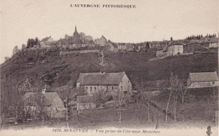 Vue prise de l'île aux mouches 