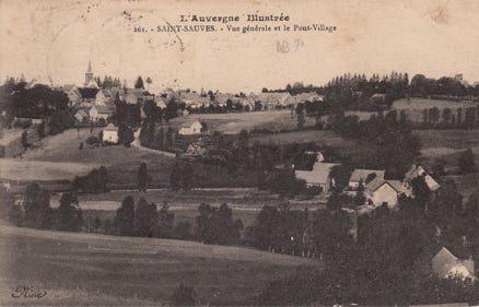 Vue générale et le pont-village