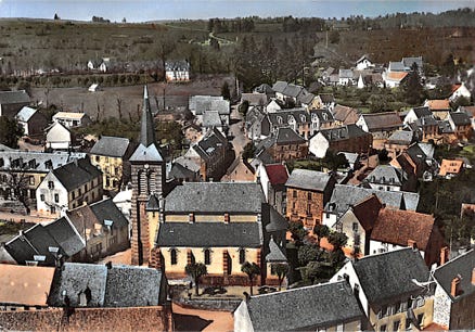 Vue aérienne du bourg