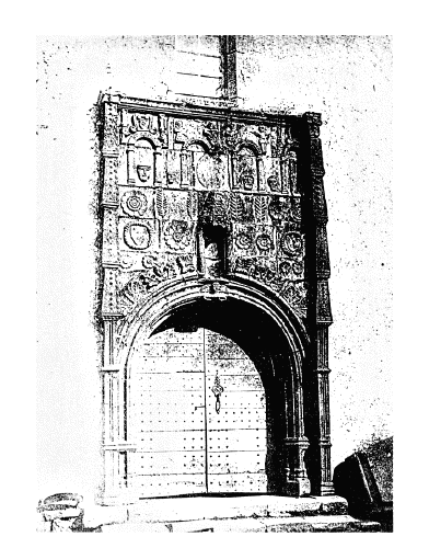 Porche de l'église de Saint-Sauves (près le Mont-Dore) Cliché Ch. Petit - Août 1867