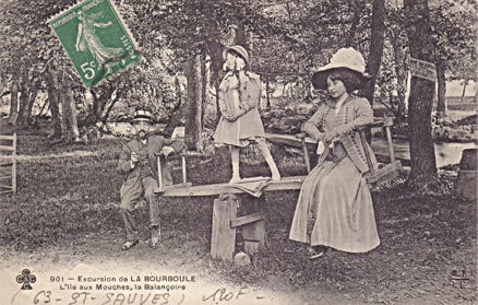 L'île aux mouches - la balançoire 