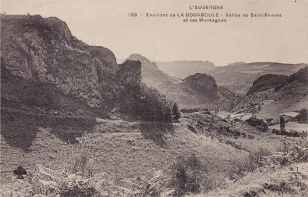 Vallée de Saint-Sauves et ses montagnes
