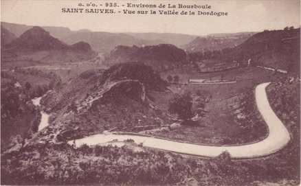 Vue sur la vallée de la Dordogne 