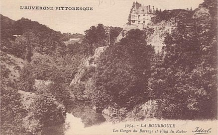 Les gorges du barrage et villa du rocher 