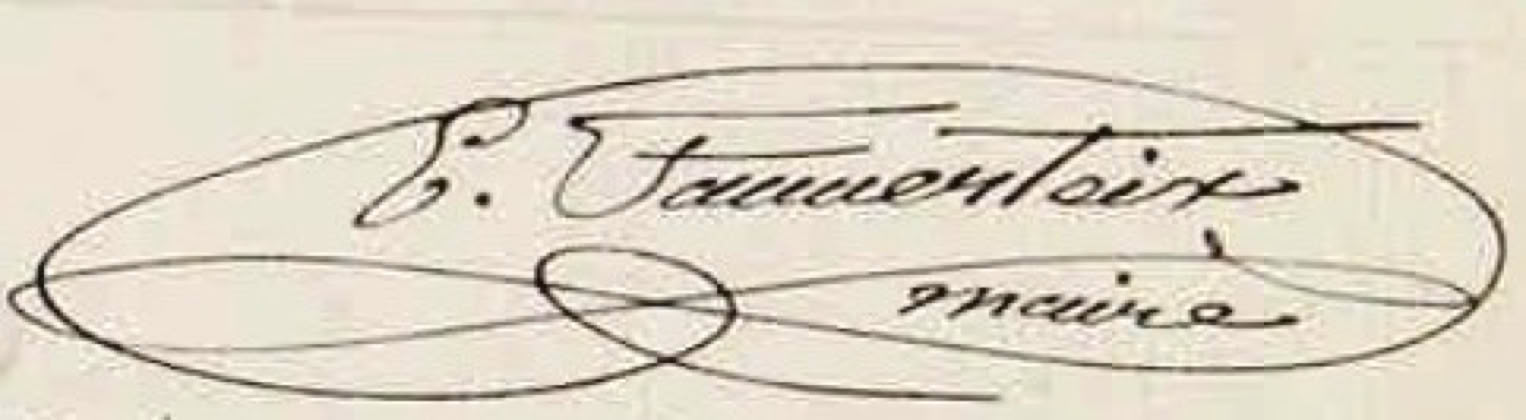 Signature manuscrite avec des boucles et des lignes courbes.