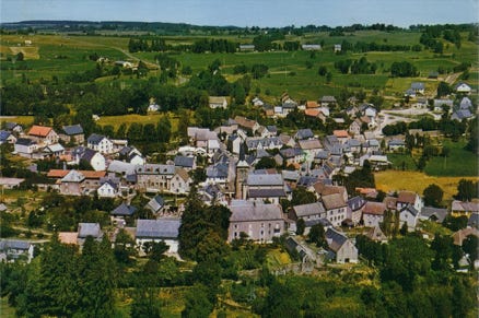 Vue aérienne du bourg