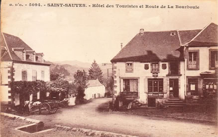 Hôtel des touristes et route de La Bourboule